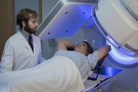 Women receiving radiation therapy