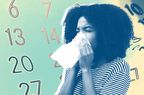 How Long Does a Cold Last? Here’s How Many Days You Can Expect to Experience Symptoms , Cropped shot of a young woman blowing her nose into a tissue